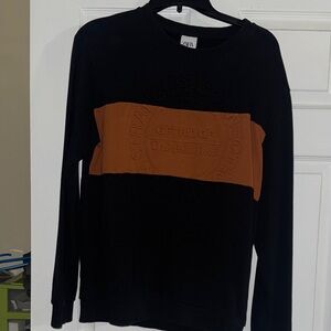 Zara Men's Sweater in Black and Tan